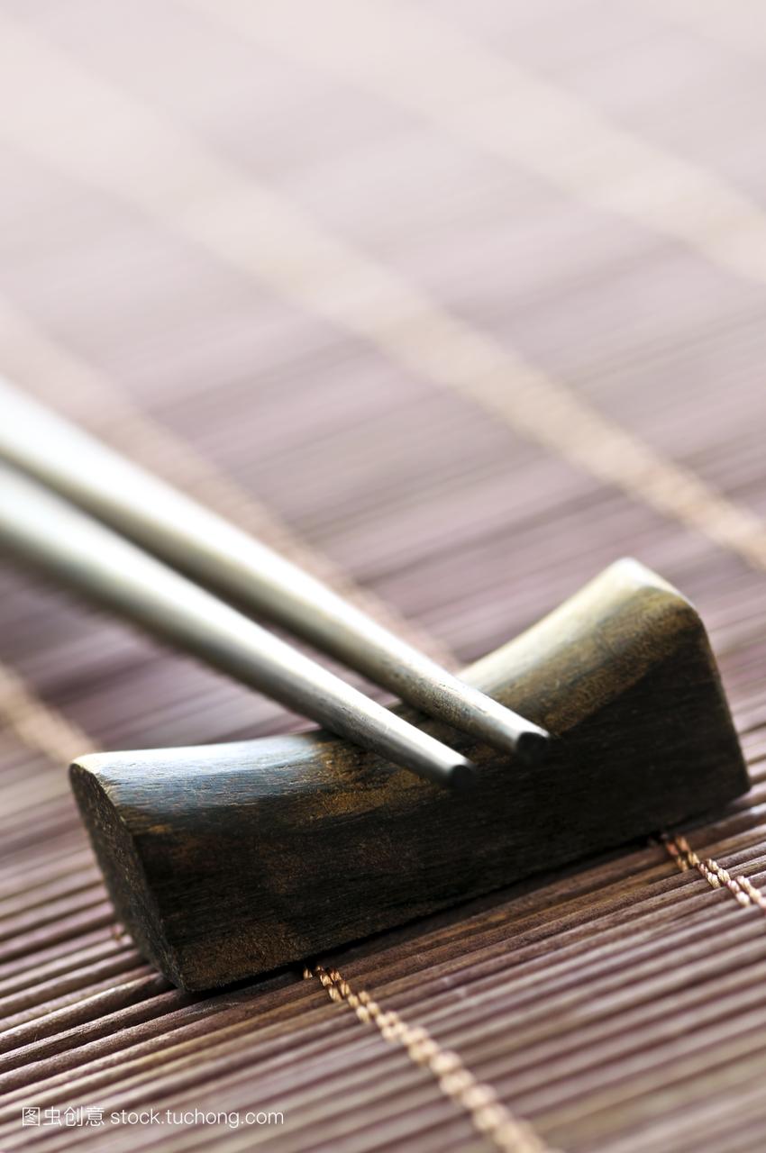 木头,日本,靠近,细节,特写,紧密,筷子,餐厅,特色食