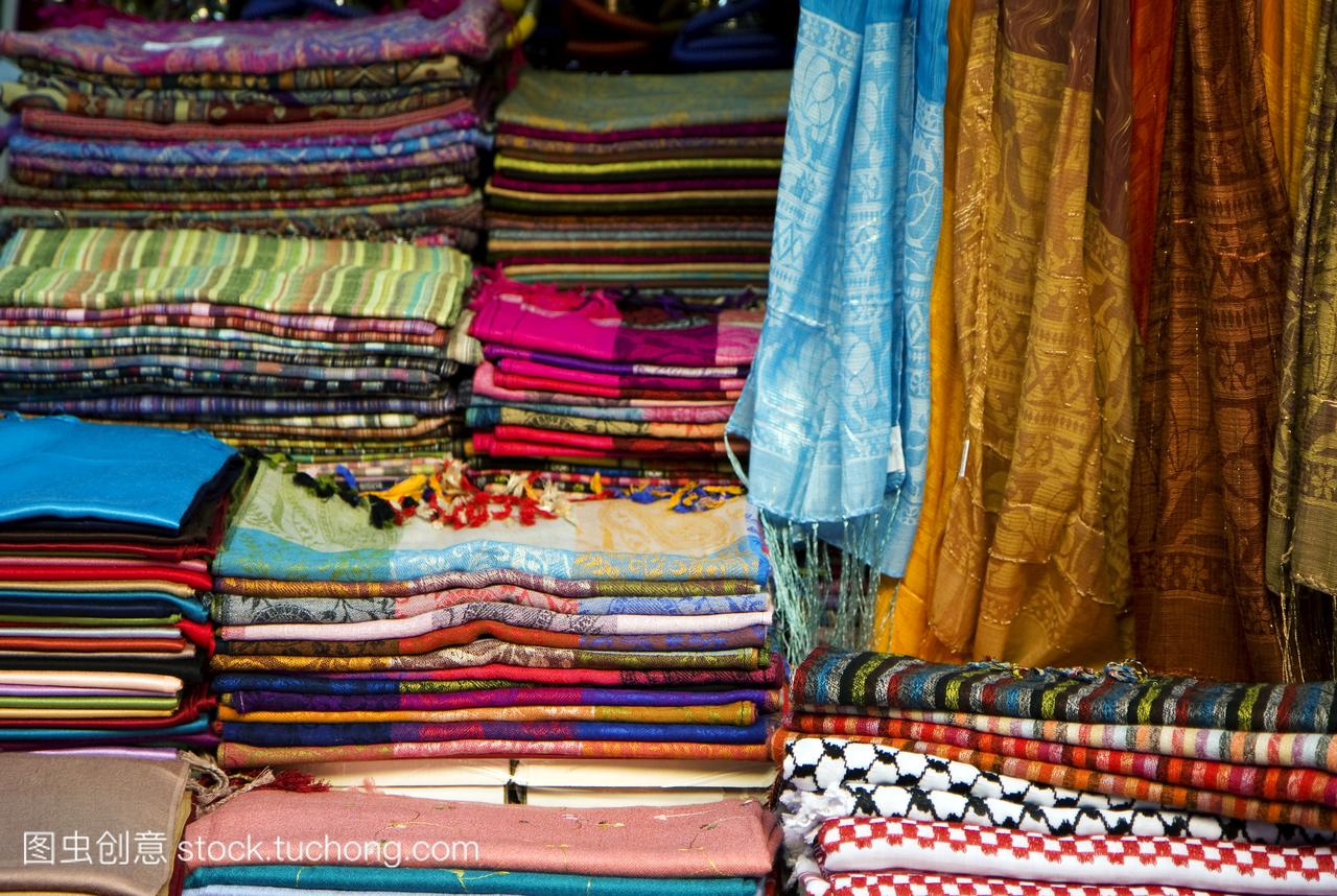 织物,东,绸缎,色彩,衣服,耶路撒冷,衰老,背景,质感