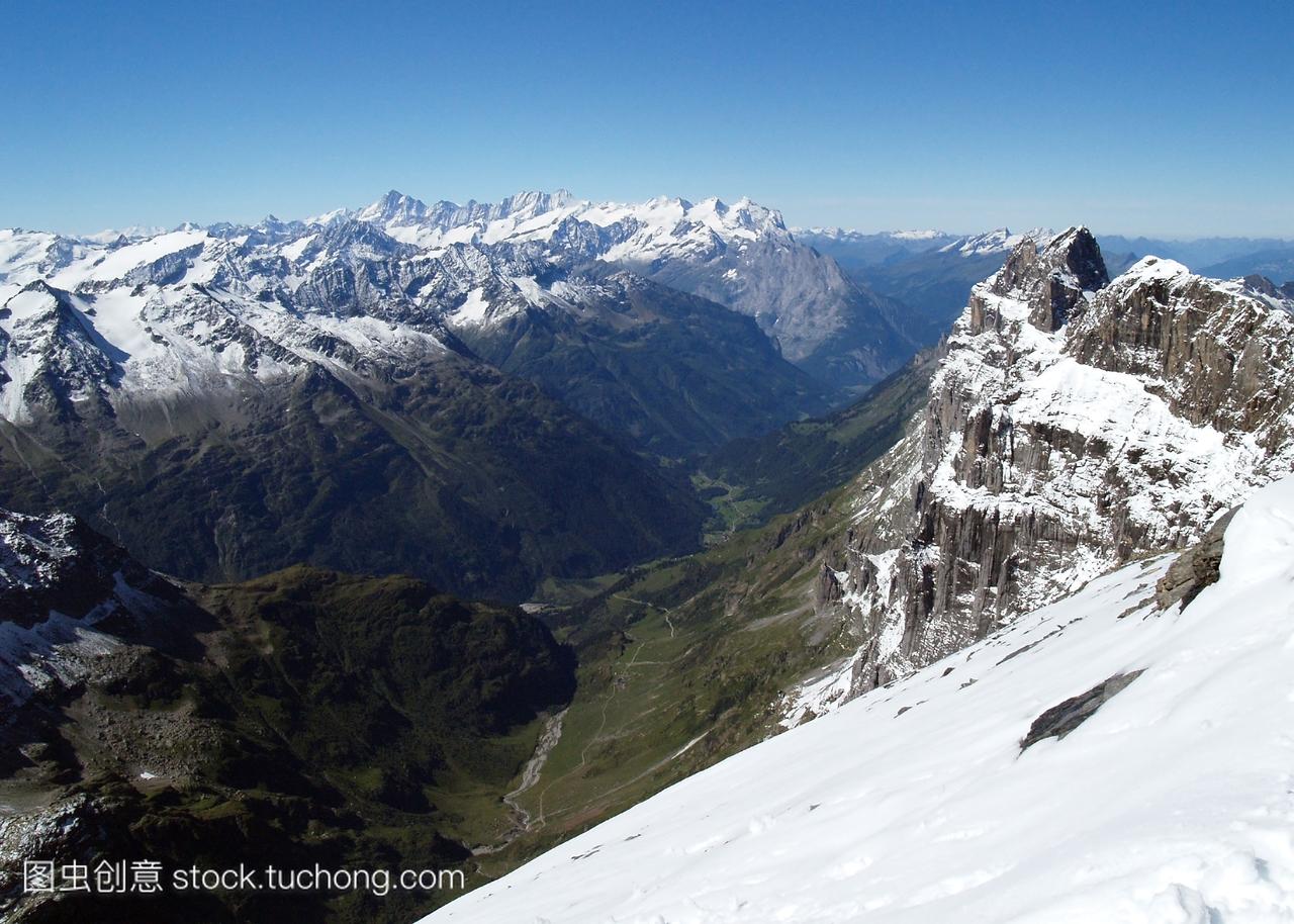 期,冰,家庭,冰冷,山,峰顶,白雪,斜,度假区,地点,放