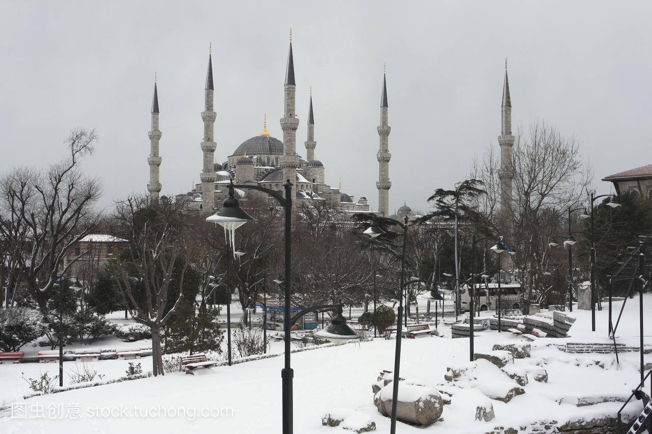 严冬,冬季,伊斯坦布尔,冷,雪,冬天,冷淡,土耳其,寒