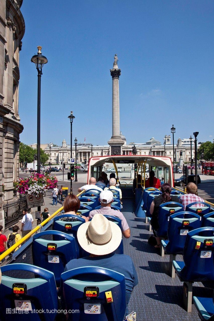 在英国伦敦的特拉法加广场trafalgarsquare开放