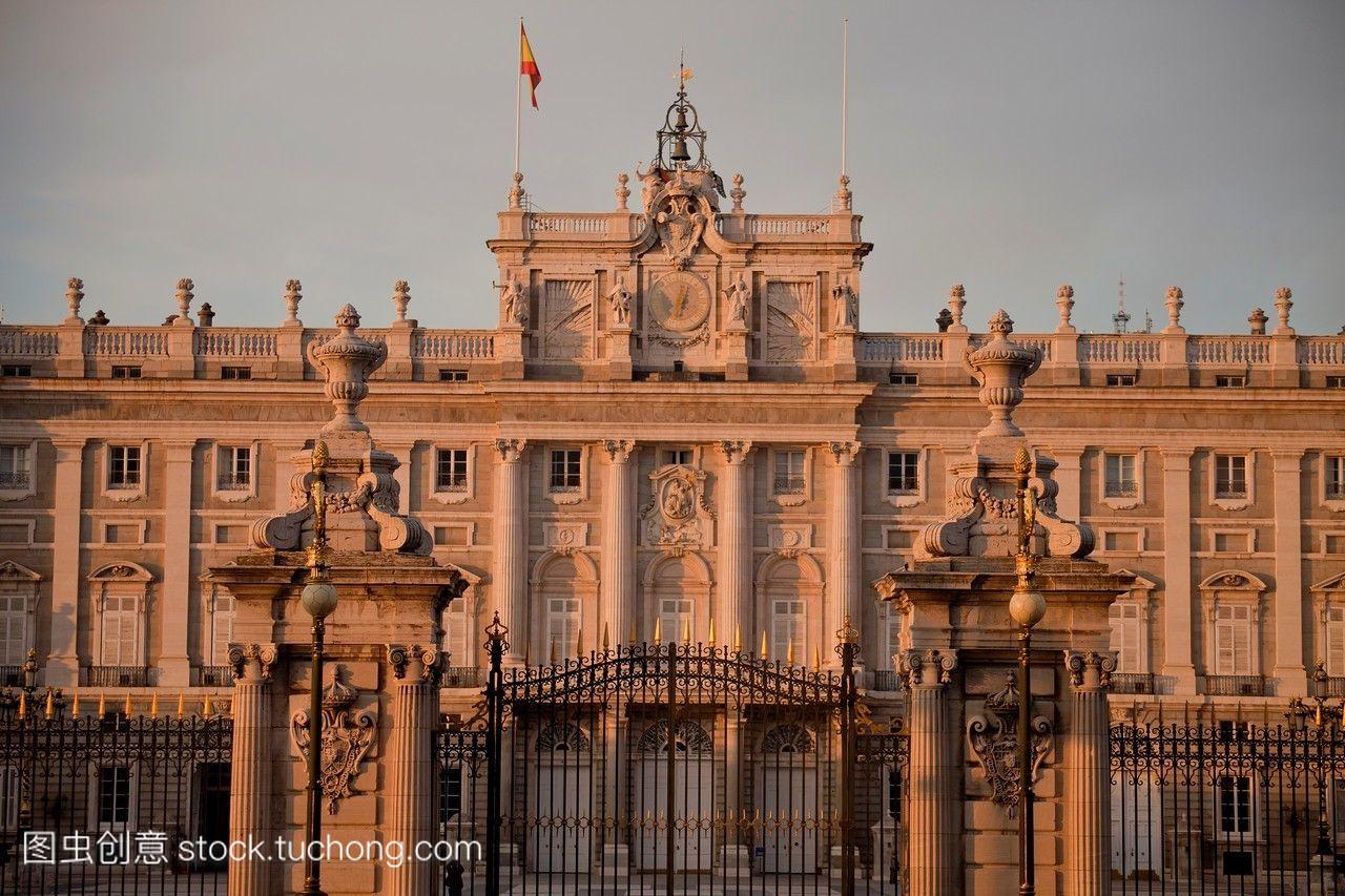 西班牙首都马德里的国王宫殿,西班牙,欧洲。
