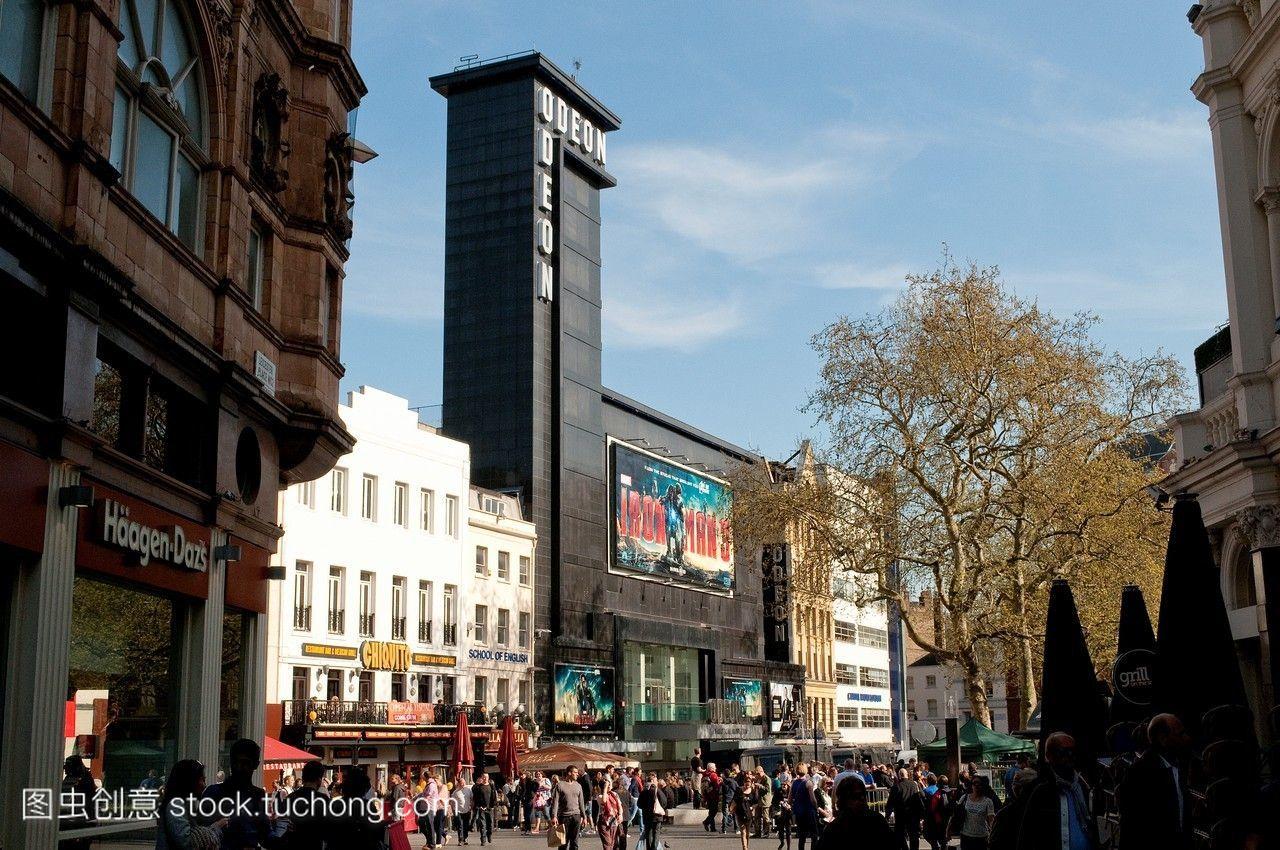 剧场影院,莱斯特广场伦敦英国。