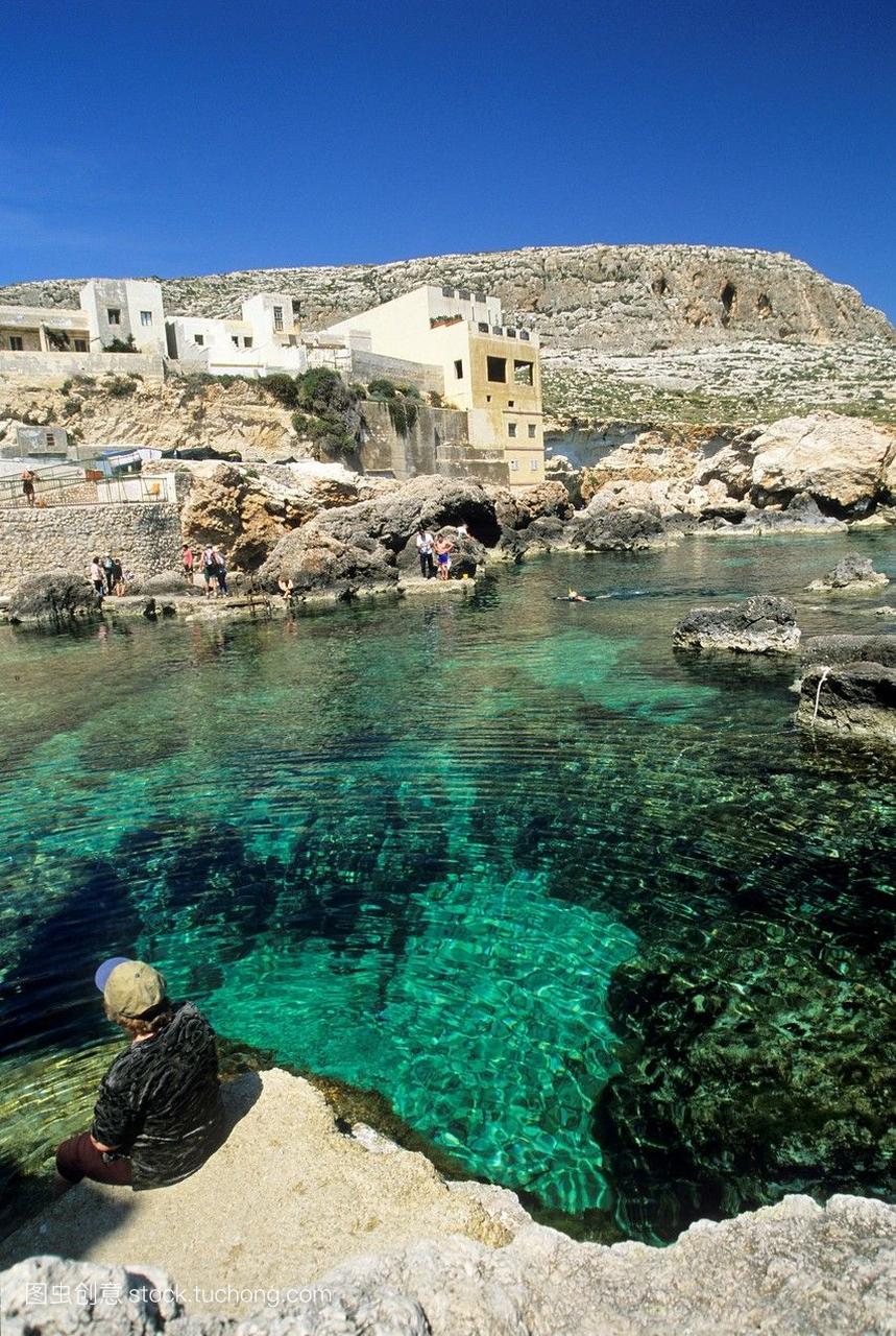 风光旅游,马耳他,岛屿,小河,海洋,群岛,蓝色,岩石