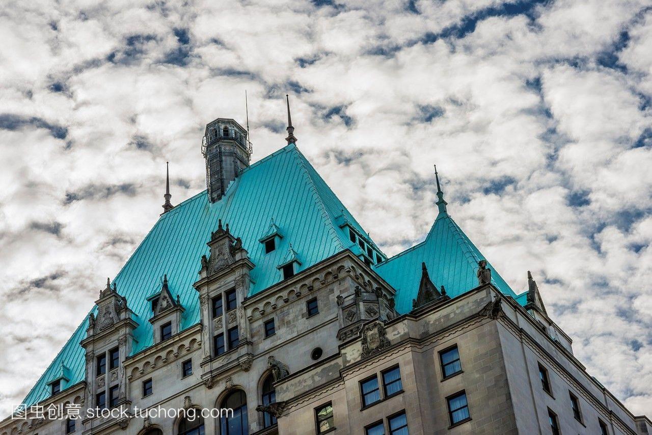 费尔蒙特酒店温哥华不列颠哥伦比亚加拿大。