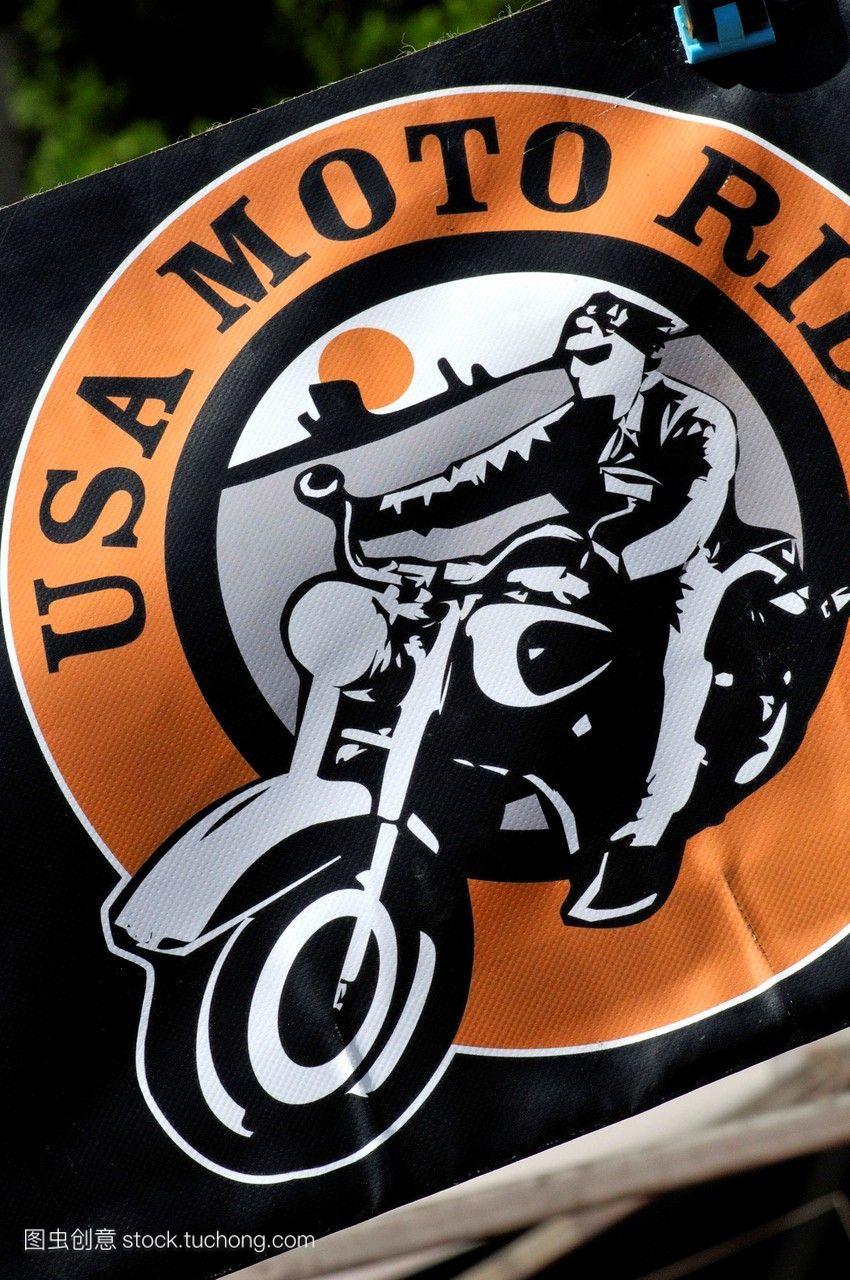 戴维森摩托车浓度标志美国moto骑士俱乐部巴