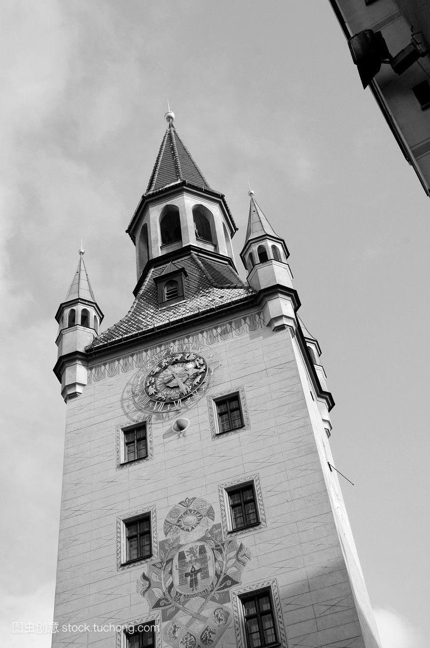 慕尼黑玩具博物馆的塔楼
