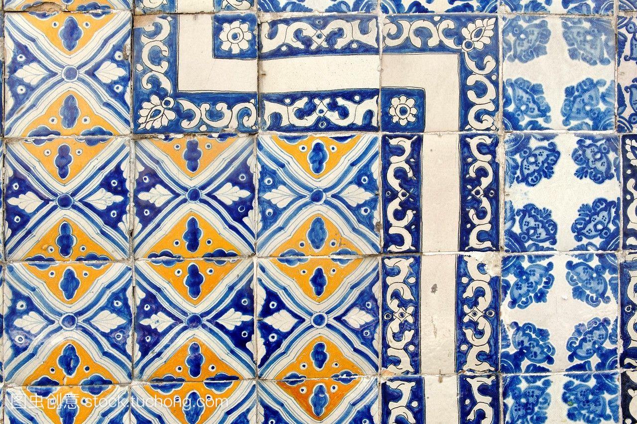 azulejo是他们在拉丁美洲历史中心墨西哥首都墨