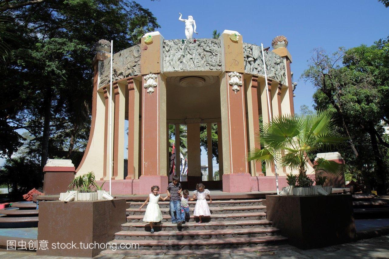 尼加拉瓜马那瓜中央公园拉丁美洲面积巨大露台