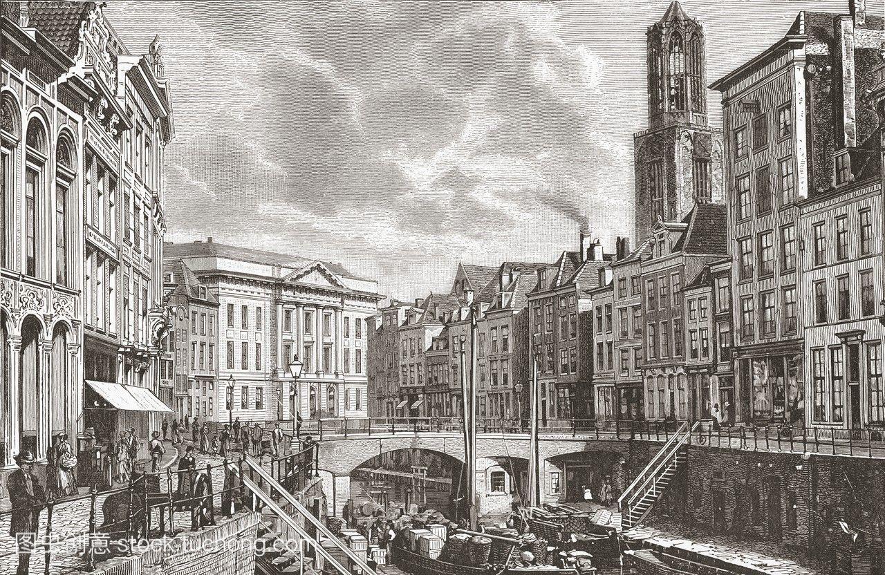 19世纪的荷兰乌德格拉特,由荷兰人理查德·洛