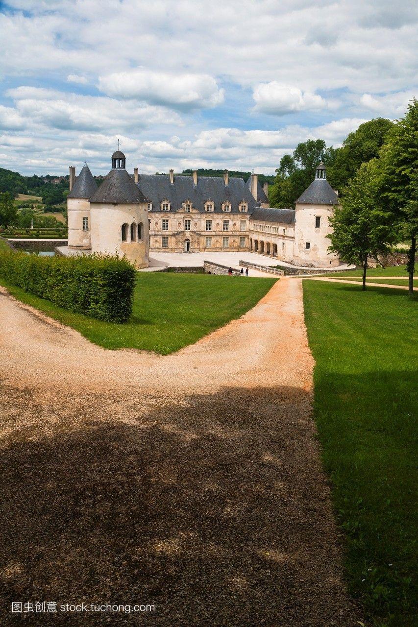 bussy-rabutin风景如画的城堡勃艮第法国,欧洲