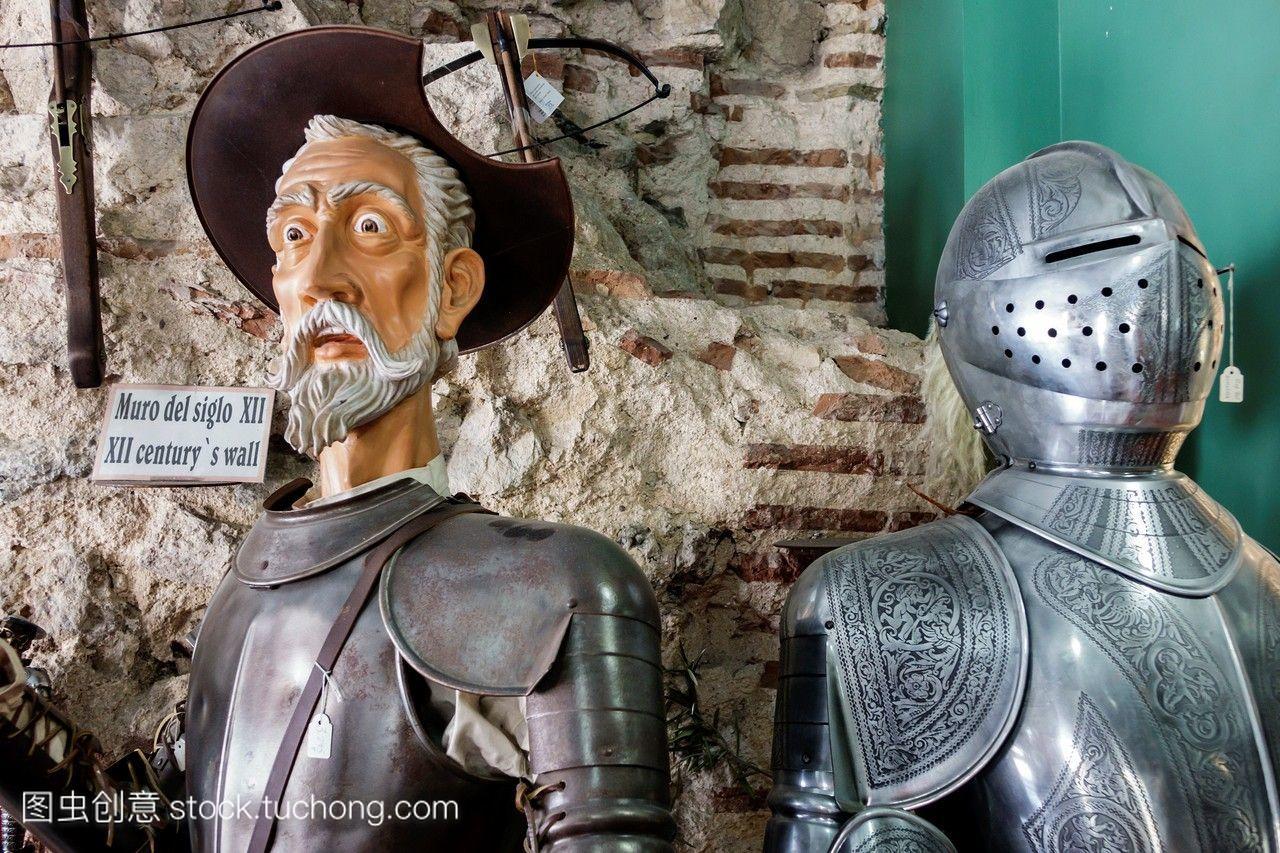 西班牙欧洲西班牙西班牙托莱多堂吉诃德雕像骑
