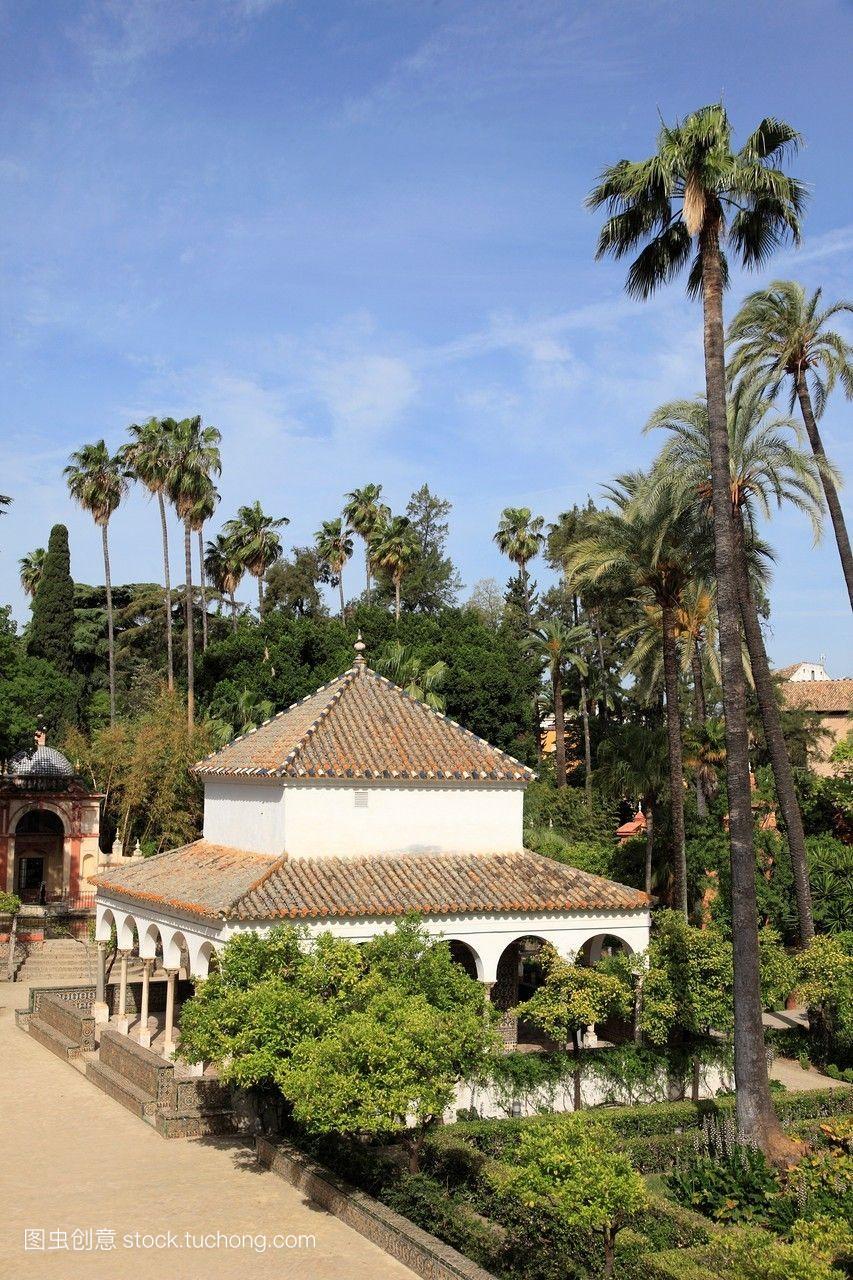 安达卢西亚西班牙塞维利亚城堡花园