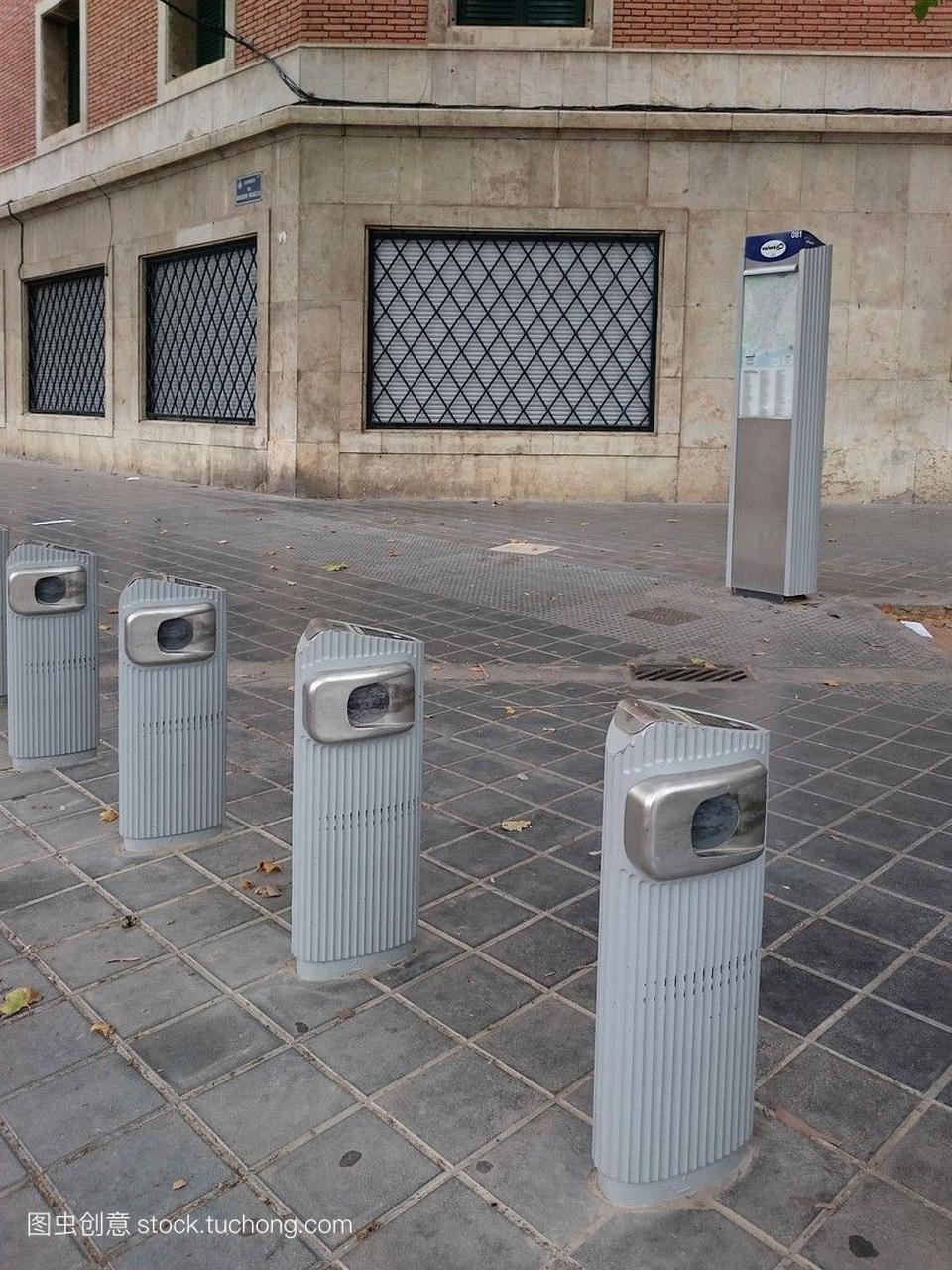 自行车停车瓦伦西亚西班牙