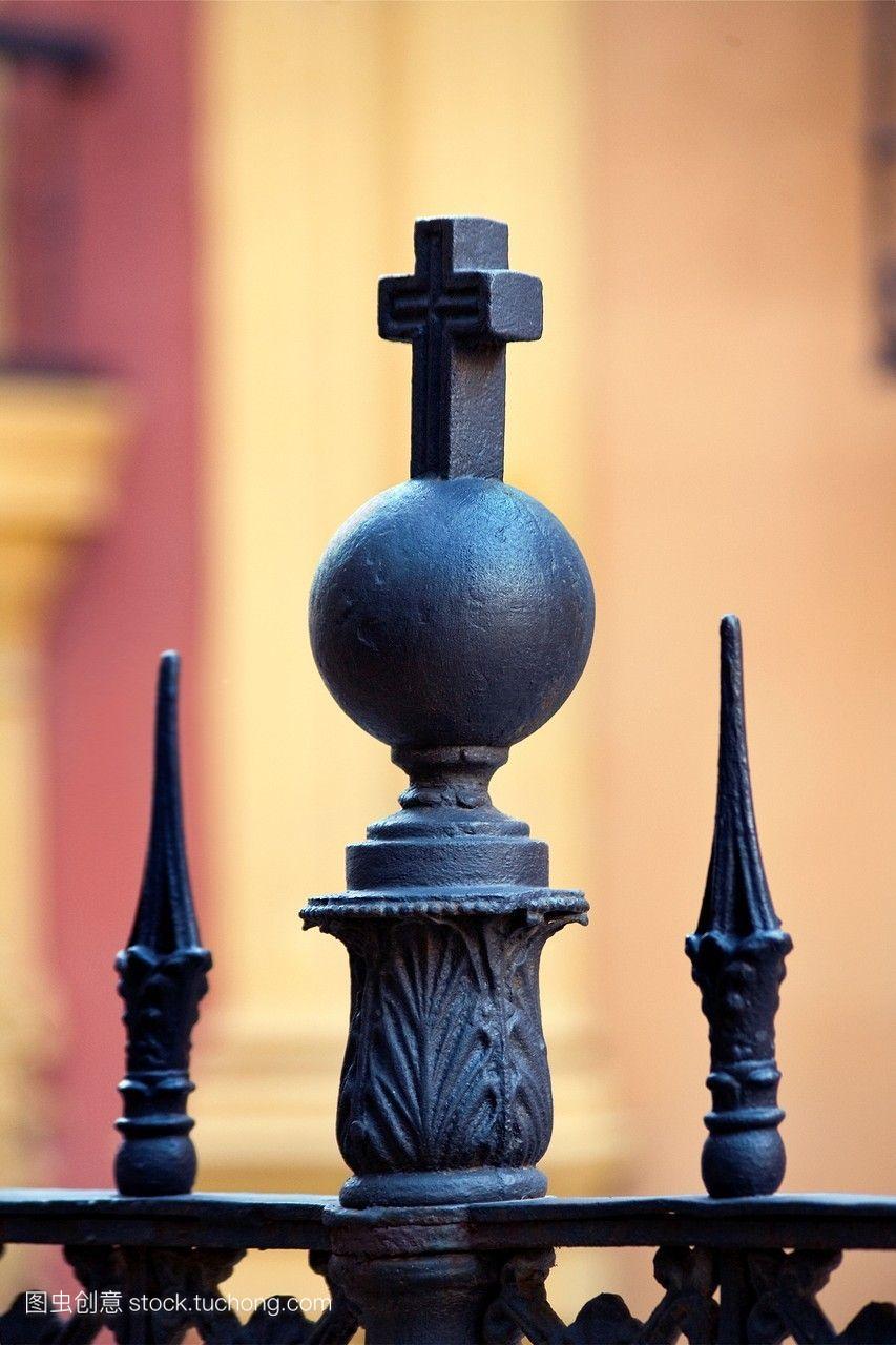 的细节railing-cathedral-malaga-spain
