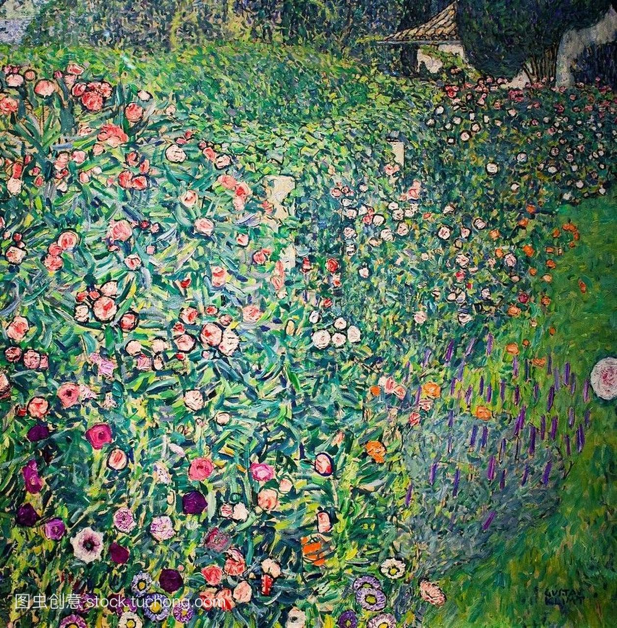 意大利花园景观油画古斯塔夫克里姆特利奥波德
