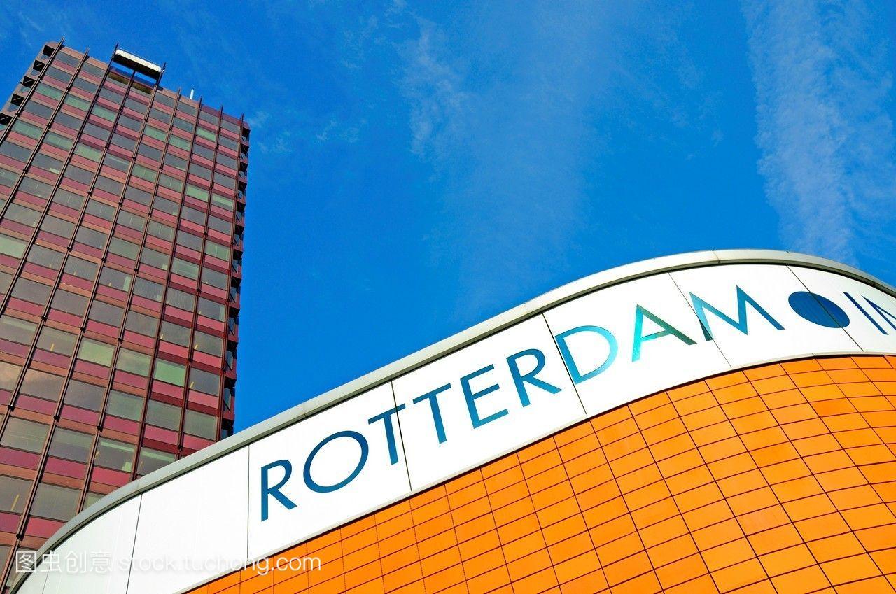 鹿特丹荷兰。鹿特丹在旅游信息中心写的。
