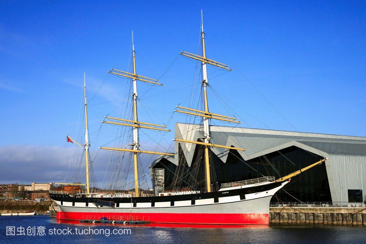 lenlee三桅钢脱壳货运帆船克莱德建于1896年现