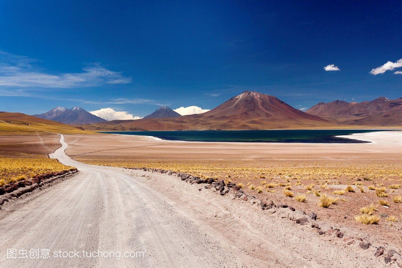 智利,阿塔卡马沙漠,拉古纳种族,沙漠之路。