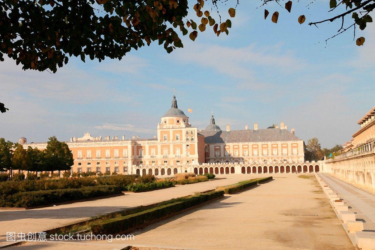西班牙马德里王宫Aranjuez省。