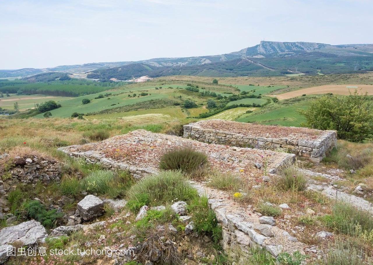 罗马人定居在西班牙帕伦西亚省奥罗斯附近的蒙