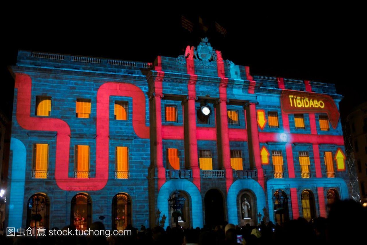 2015年2月,巴塞罗那光明节期间,巴塞罗那市政