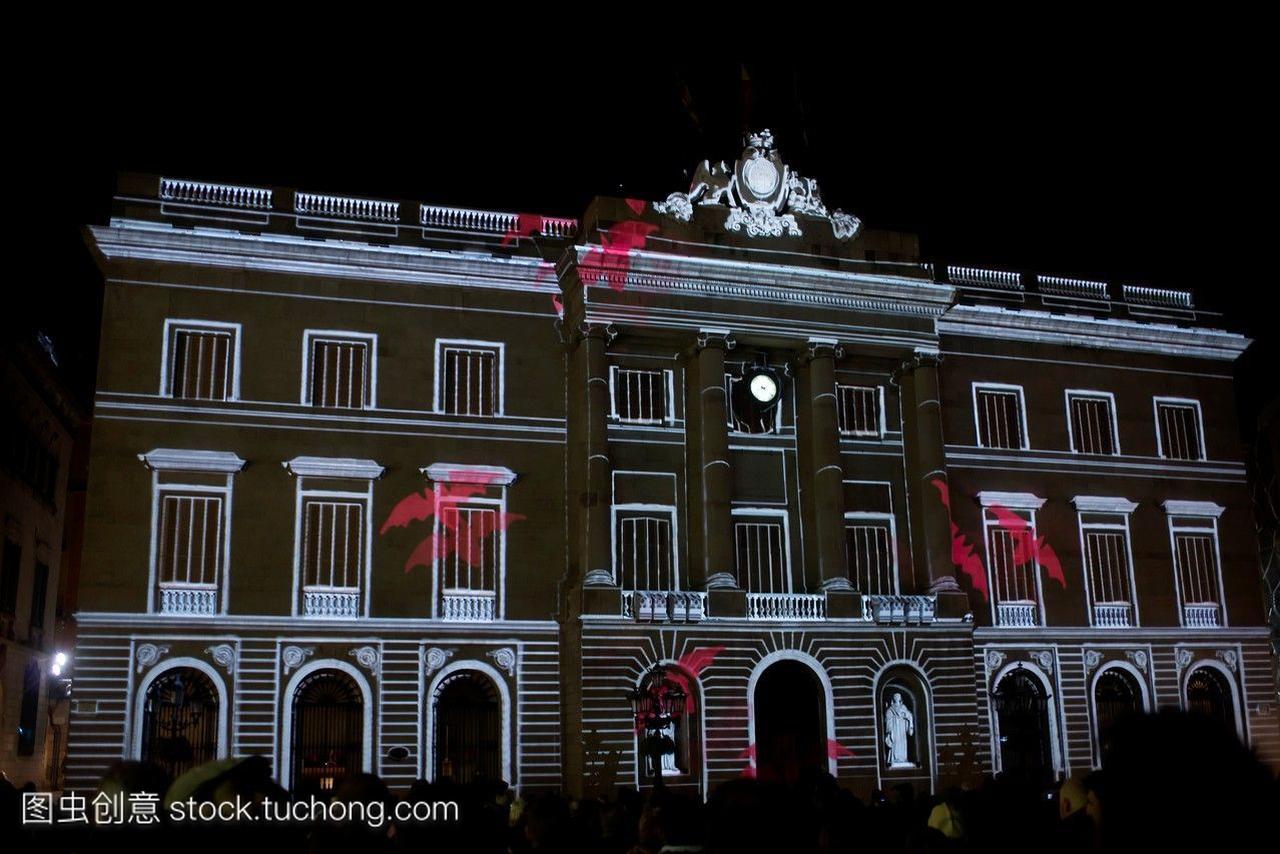 2015年2月,巴塞罗那光明节期间,巴塞罗那市政