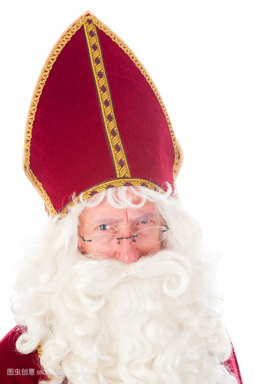 荷兰传统的圣诞老人的画像在12月5日庆祝。
