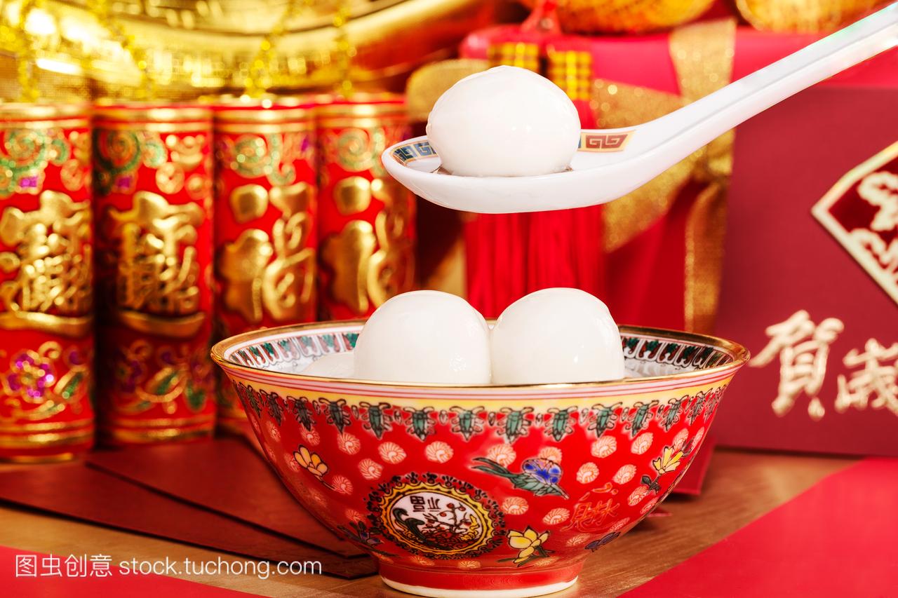 春节,中国新年,中餐,美食蔬果,喜庆,红包,健康食
