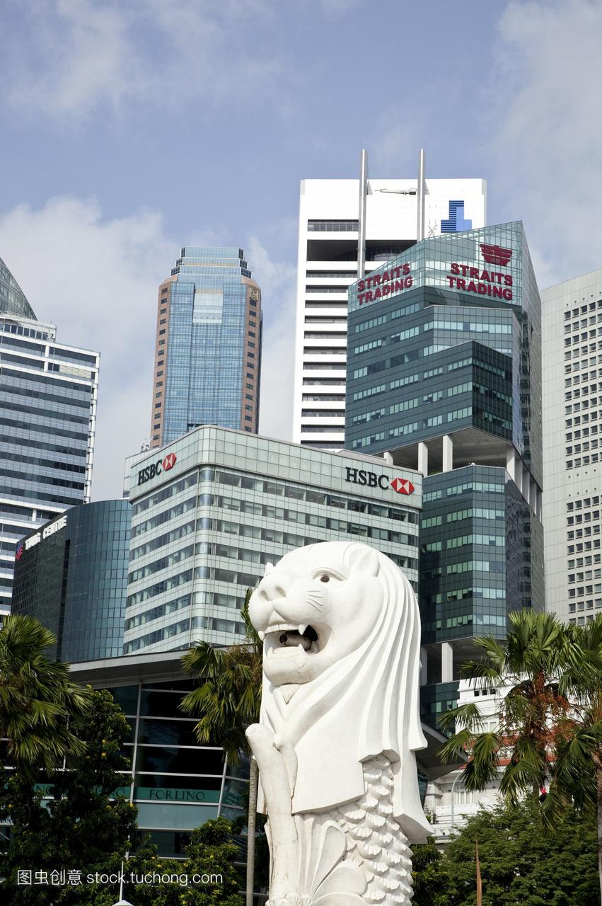 亚洲,新加坡,鱼尾狮公园,鱼尾狮,旅游景点,数码