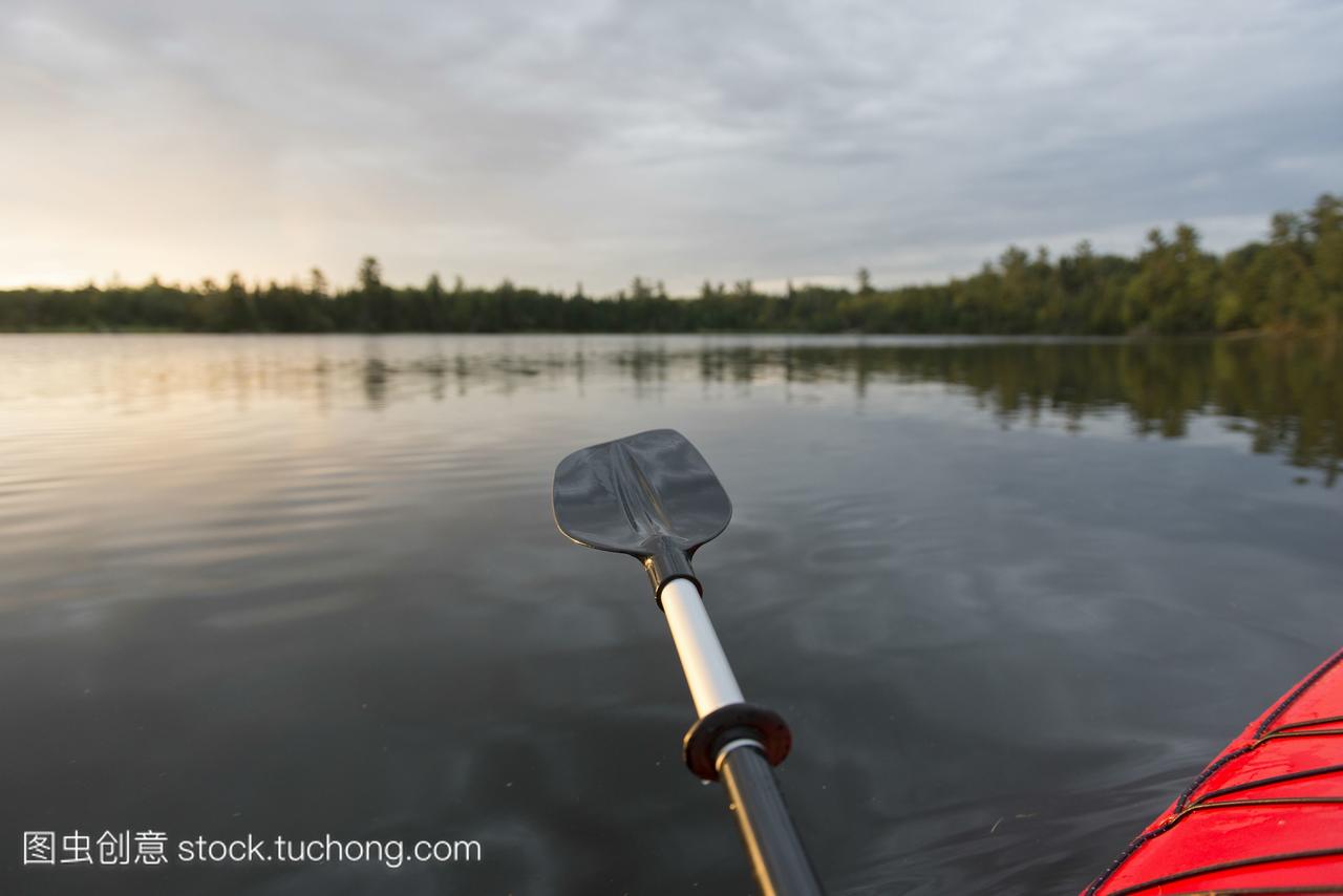 oar扩展到水,湖,湖,安大略,加拿大