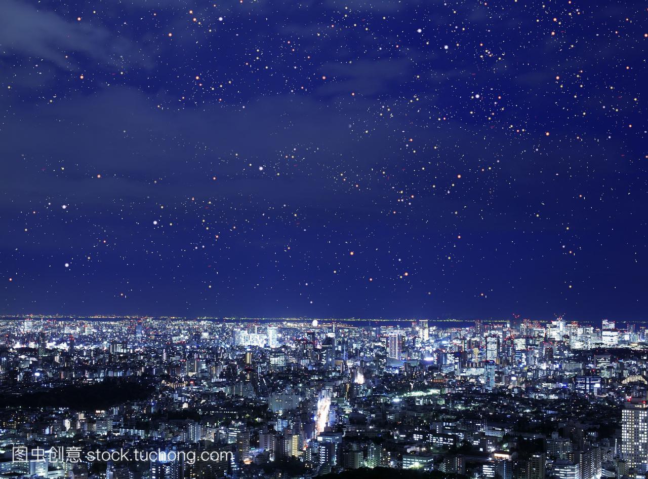 日本东京，千代田的夜景。