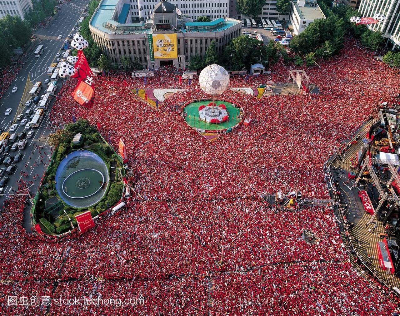红魔2002年世界杯cityhall首尔韩国