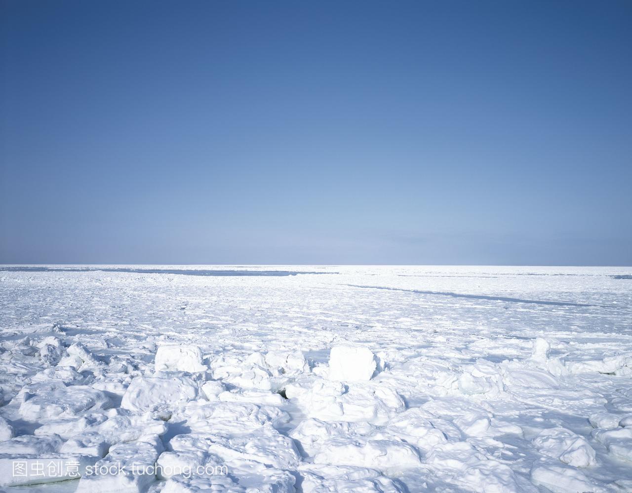 鄂霍次克海,北海道,日本