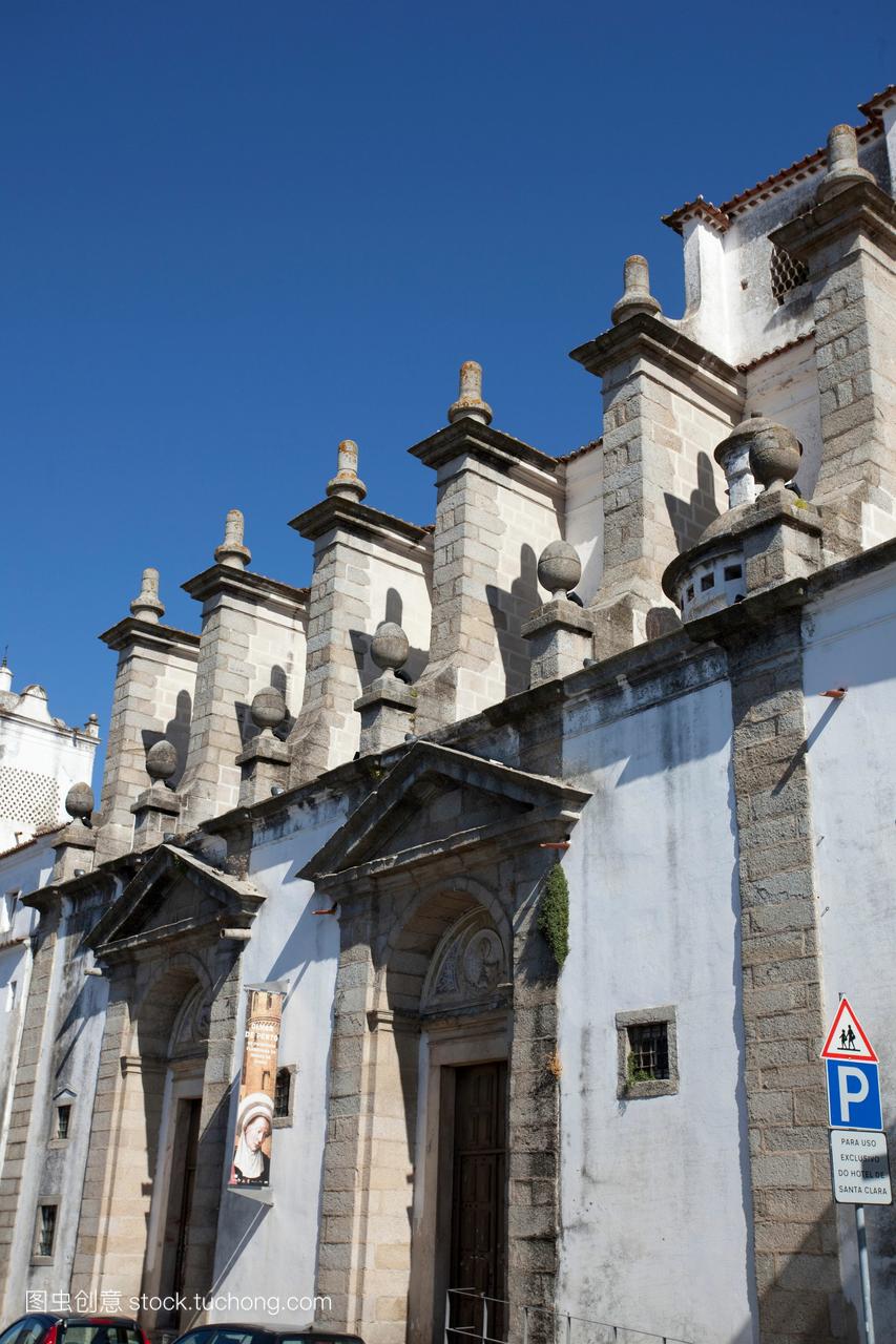 葡萄牙埃武拉大教堂大教堂的外观