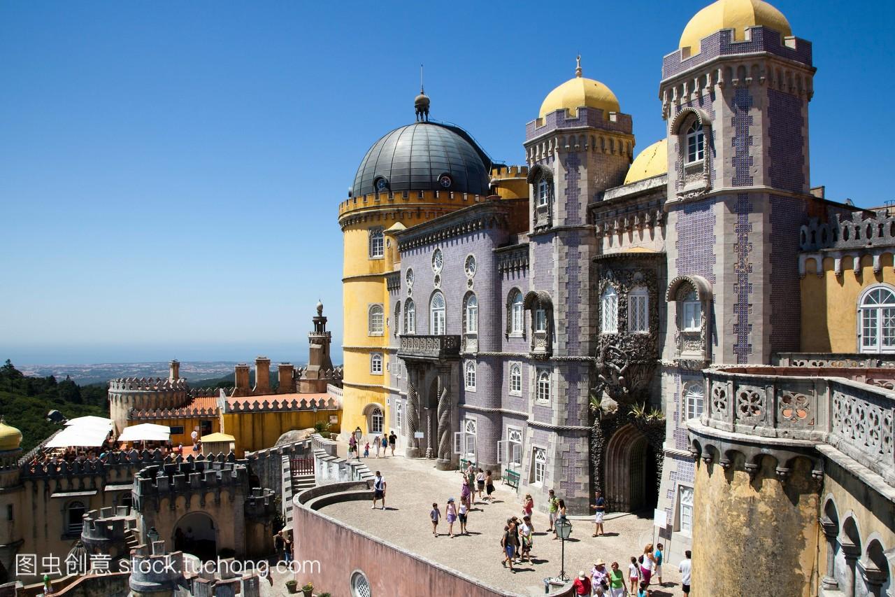 葡萄牙里斯本地区辛特拉佩纳故宫