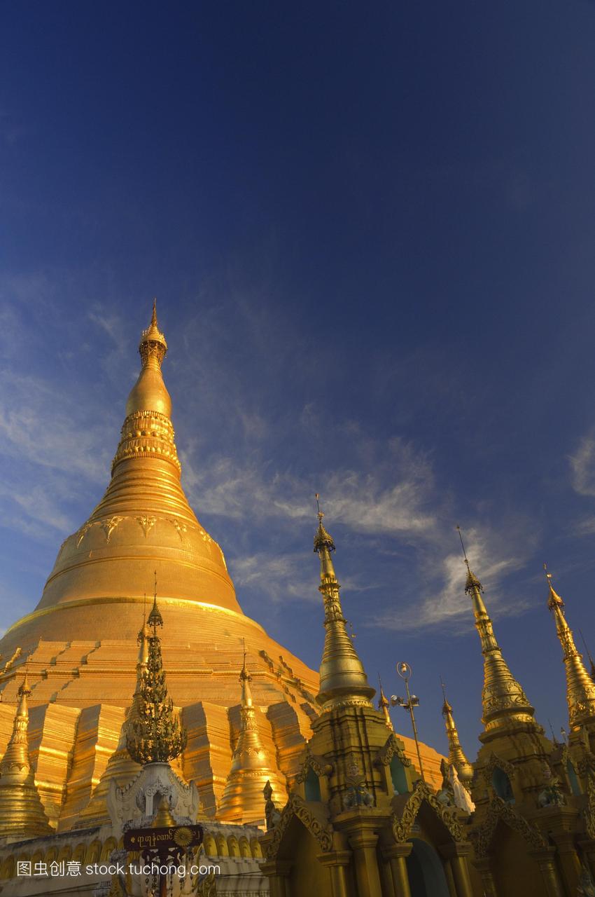 Shwedagon塔仰光委员会,缅甸Burma,亚洲