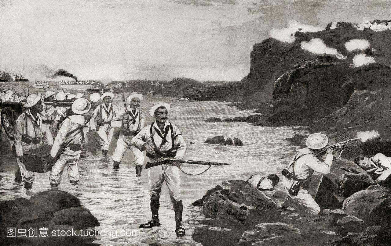 1898年,美西战争期间,美国军队在古巴西恩富戈