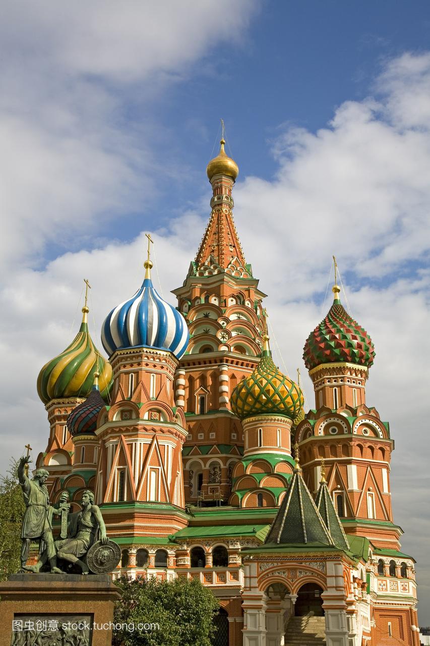 玛丽的保护教堂或basilius大教堂莫斯科俄罗斯