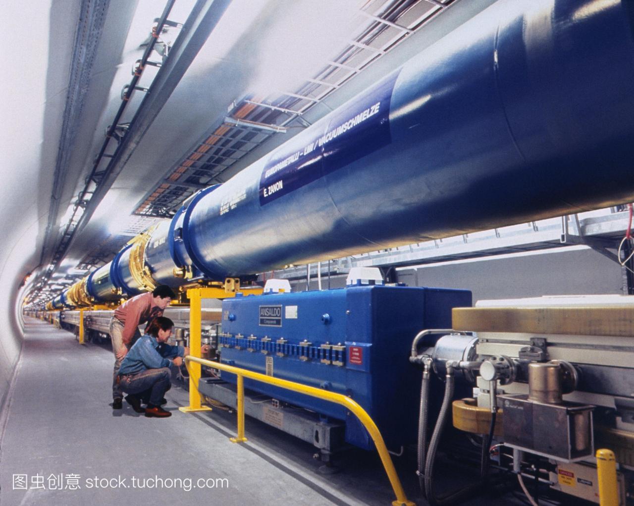 大型强子对撞机。在日内瓦附近的欧洲粒子物理