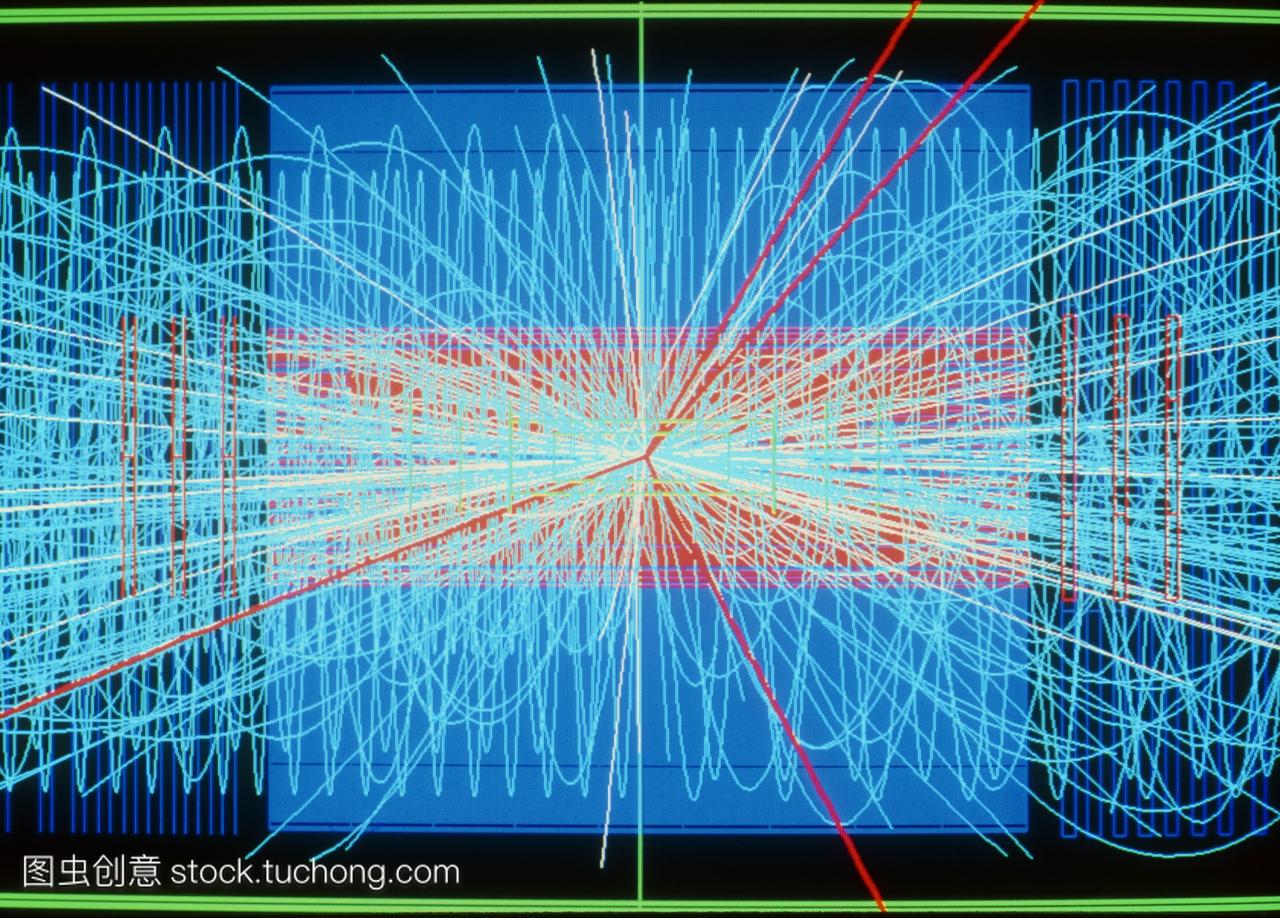 拟发现希格斯玻色子。计算机模拟的一个事件一