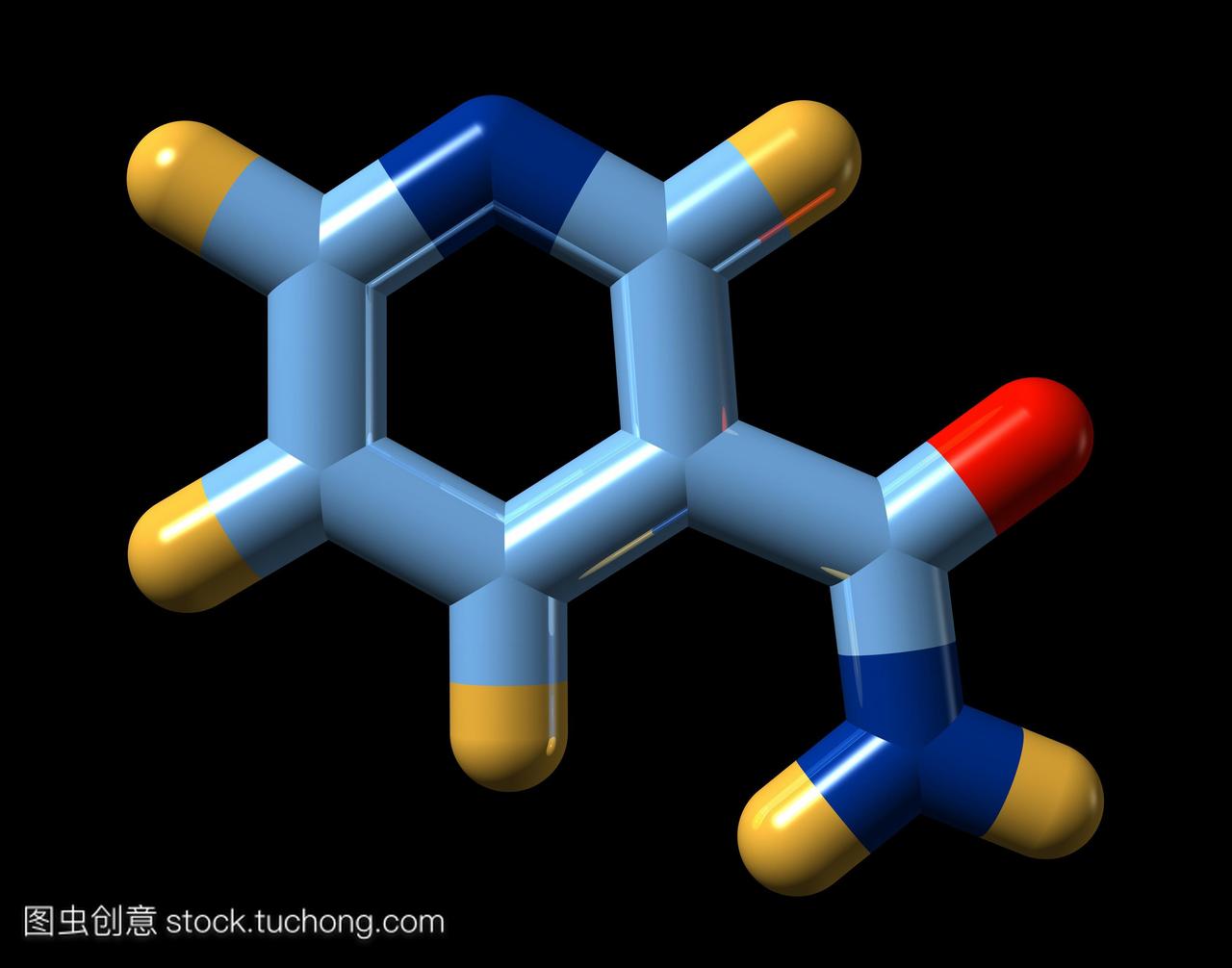 生素B3也称为烟酸ornicotinic酸。它的化学式C