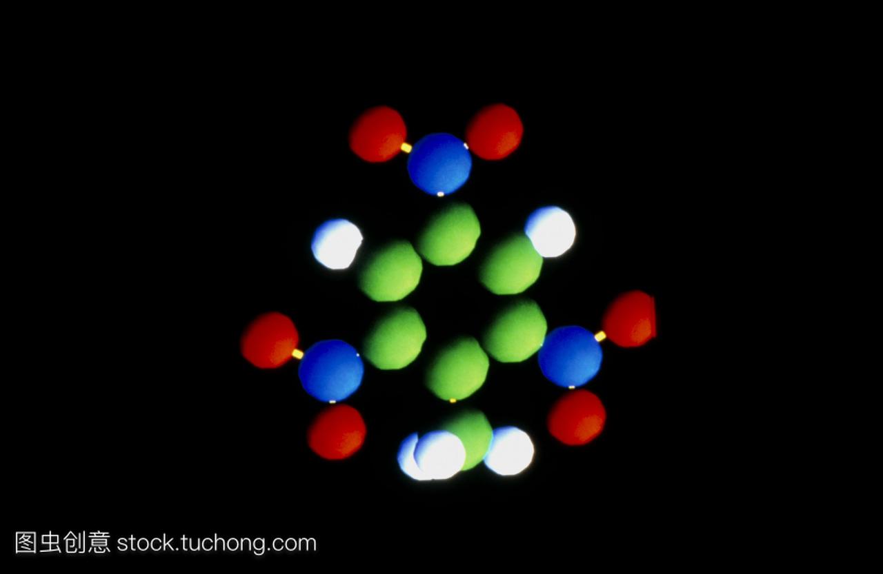 计算机图形学中空间表征分子的三硝基甲苯TN