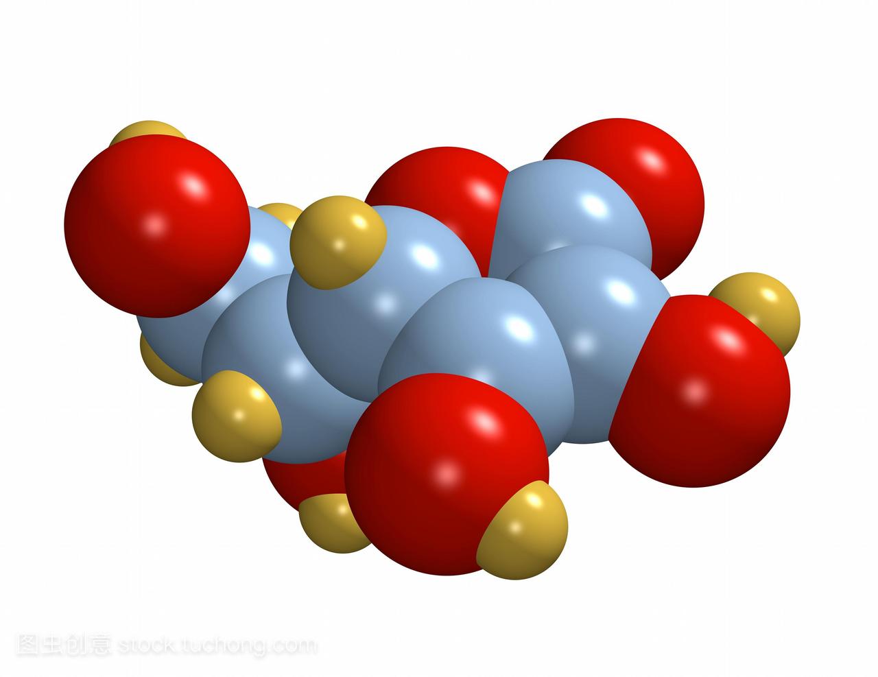 维生素c一种抗坏血酸维生素c分子的计算机模型