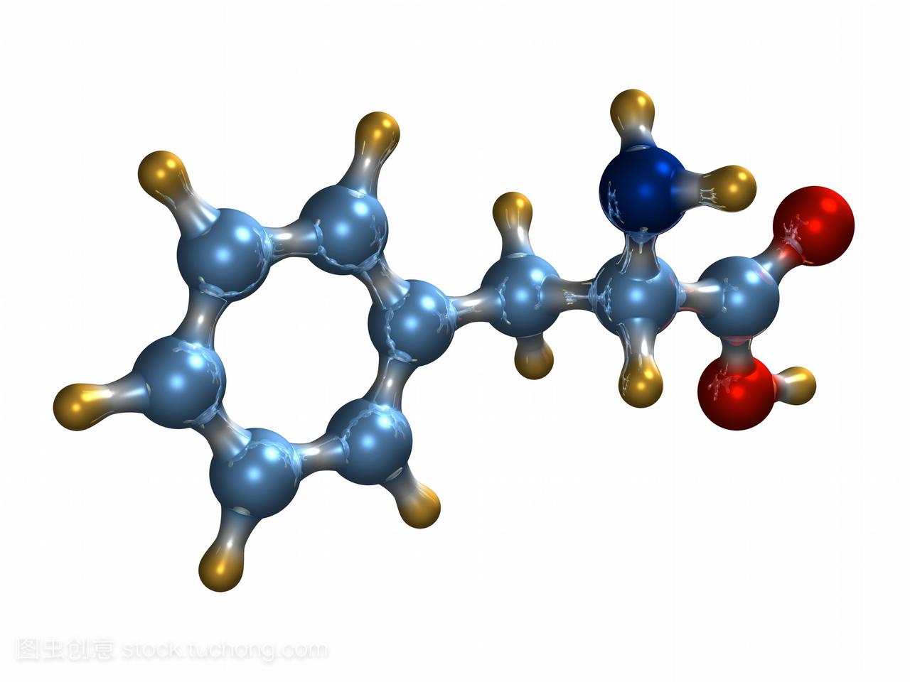 苯丙氨酸的氨基酸苯丙氨酸分子模型其化学式c