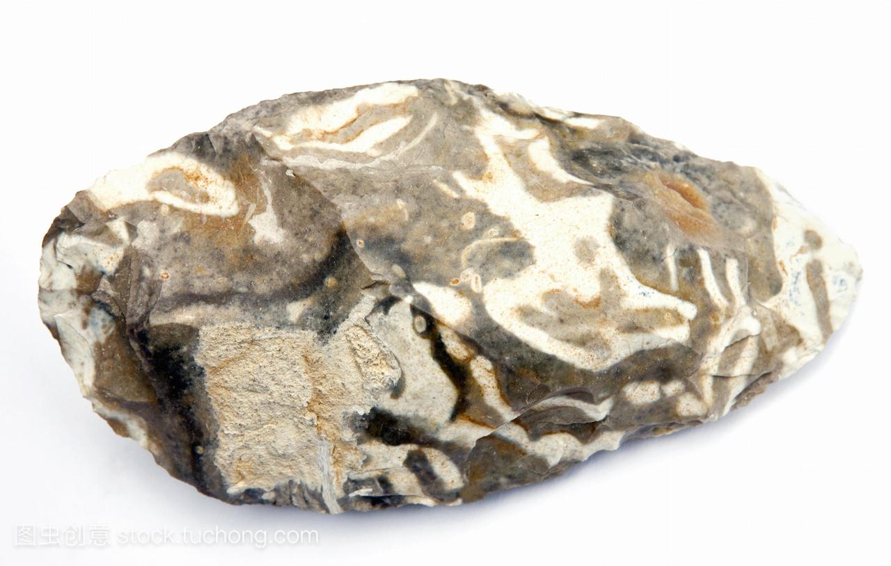 阿舍利文化的石头工具。这种石斧是早期人类使