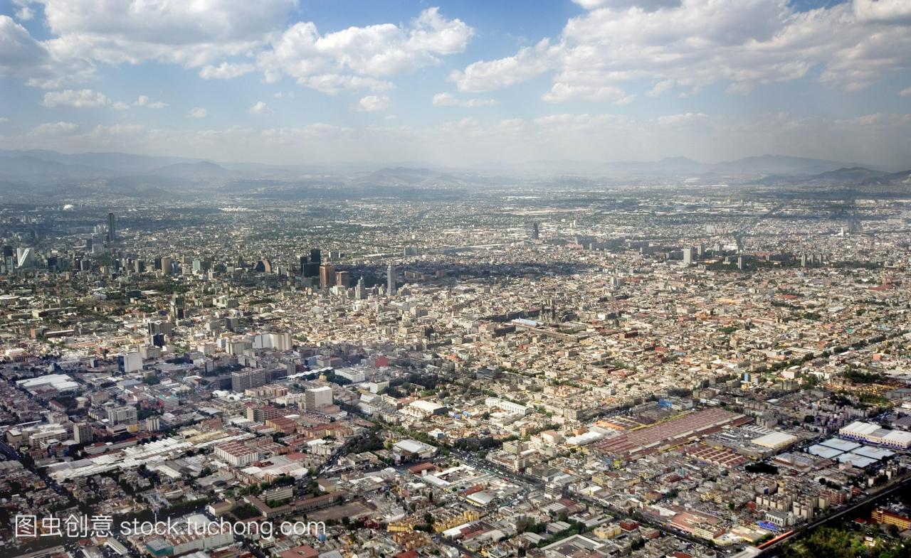 墨西哥城,墨西哥,这个城市的中心区域包括几个