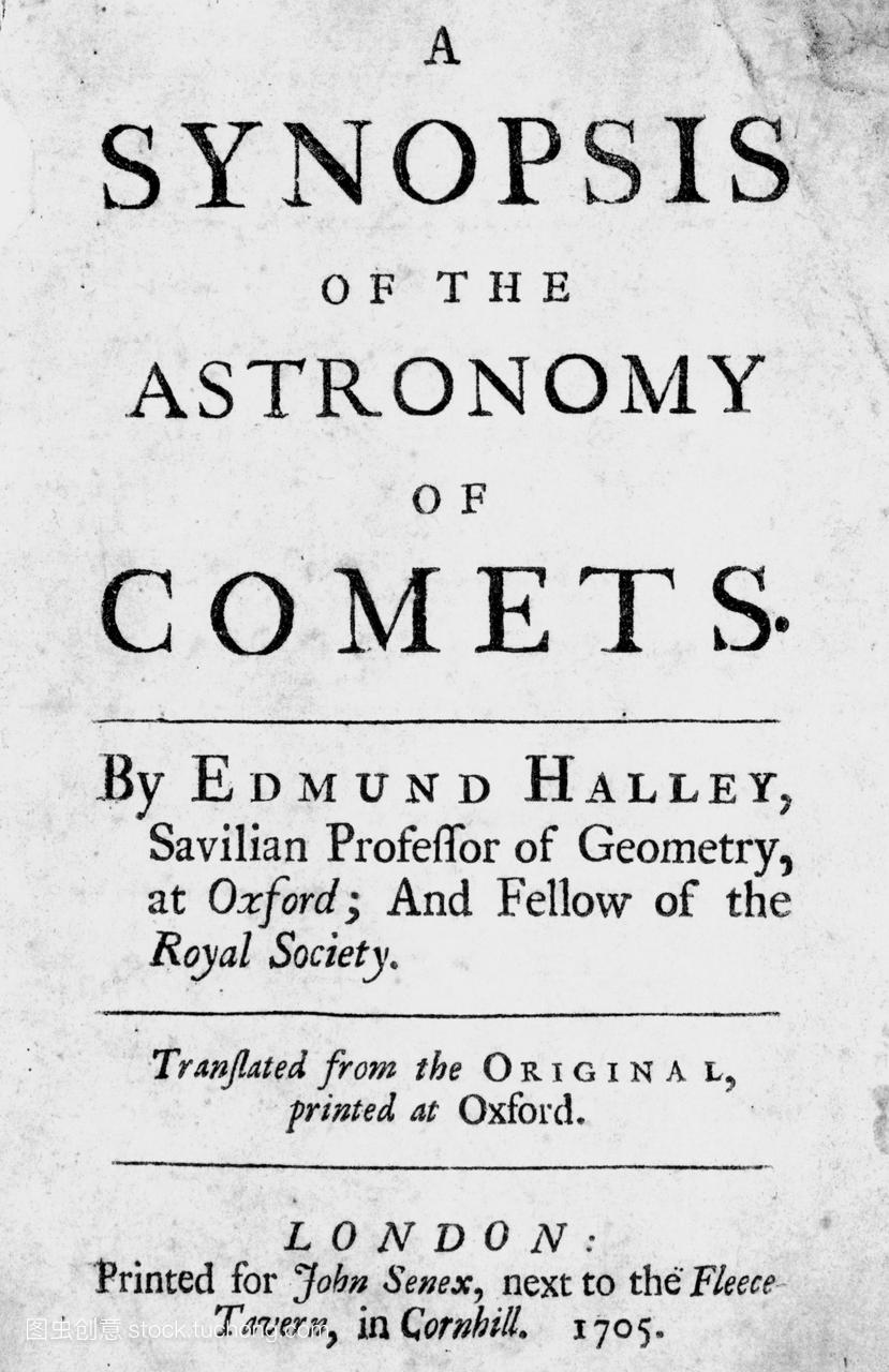 哈雷在彗星的论文标题页的英语论文的翻译和重
