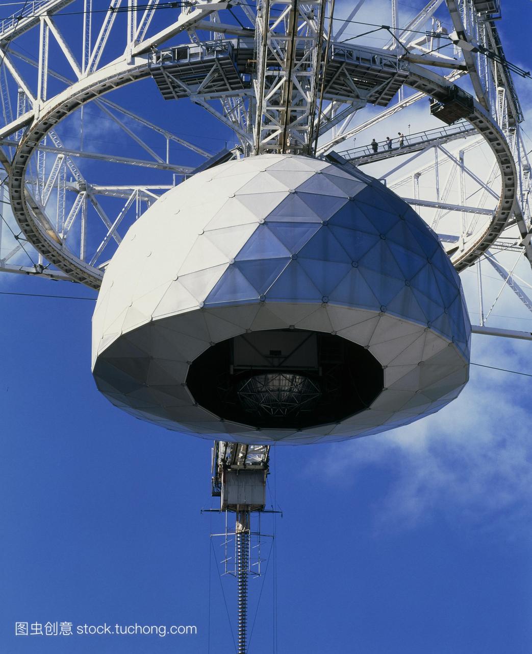 阿雷西博副反射器系统。90吨的穹顶住房的新