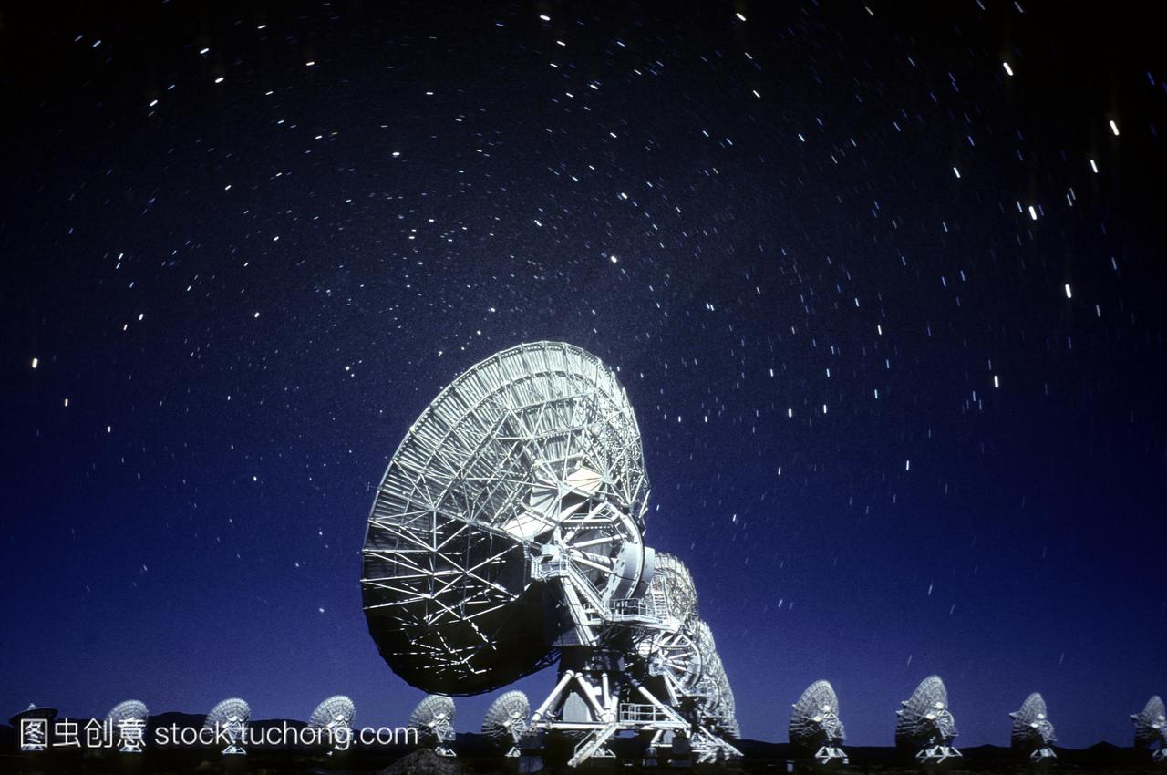 射电望远镜无线电天线索科罗美国新墨西哥州。